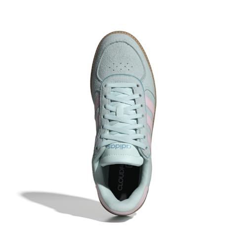 Image of adidas Womens Breaknet Sleek Sneakers Shoes Casual - Brown