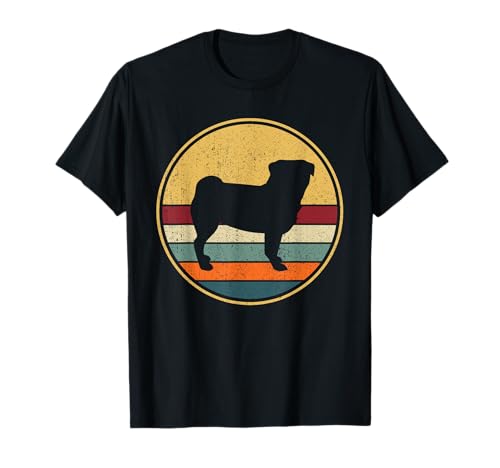 Retro Mops Hund Geschenk I Vintage Mops Mama Papa...