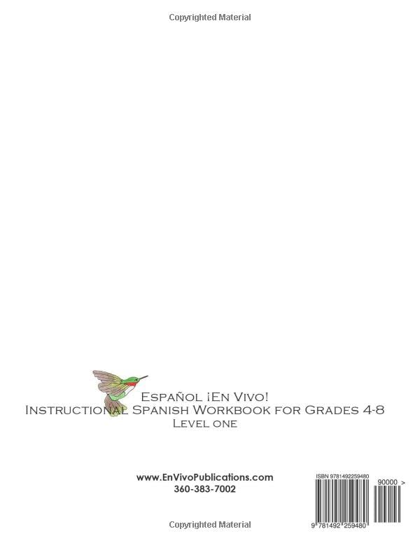 Espanol En Vivo Level 1: Instructional Spanish Workbook for Grades 4-8 - Image 2