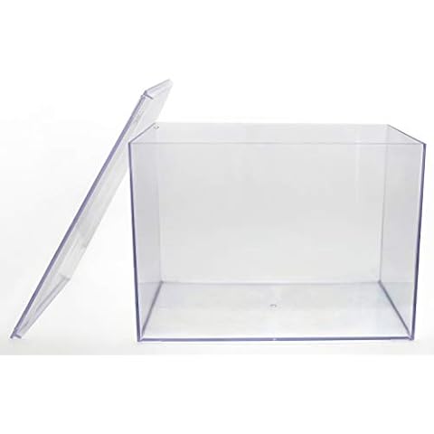 Crystal Clear Hard Plastic Display Case for Collectibles, Clear Gift Box for Party Favors, 12 1/2"L x 8 1/2"W x 8 1/2"H, 1 Box, Made in USA by Gary Plastic Packaging Cover