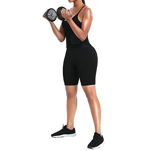 Huiming Waist Trainer For Women,Sauna Suit Waist Trimmer Women Sweet Slimming Belt Stomach Fat Burner Lower Belly Plus Size (Black, Small) #TOP4