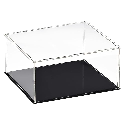 Top-Vigor Acryl Klare Vitrine –30 x 25 x 20cm Staubdichte Schutz Aufbewahrungsbox Zum Zusammenbauen – Präsentationswürfel Für Figuren Spielzeug Sammlerstücke Hausaufbewahrung