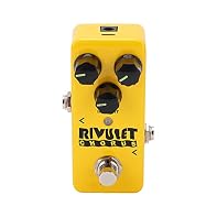 [HIGH-FIDELITY SOUND] Experience unparalleled audio quality with the Chorus Effect Pedal, featuring ultra-low noise and a high-performance 96KHz, 24-bit digital to analog converter that delivers crystal-clear sound for your guitar. [INCREDIBLE DYNAMI...