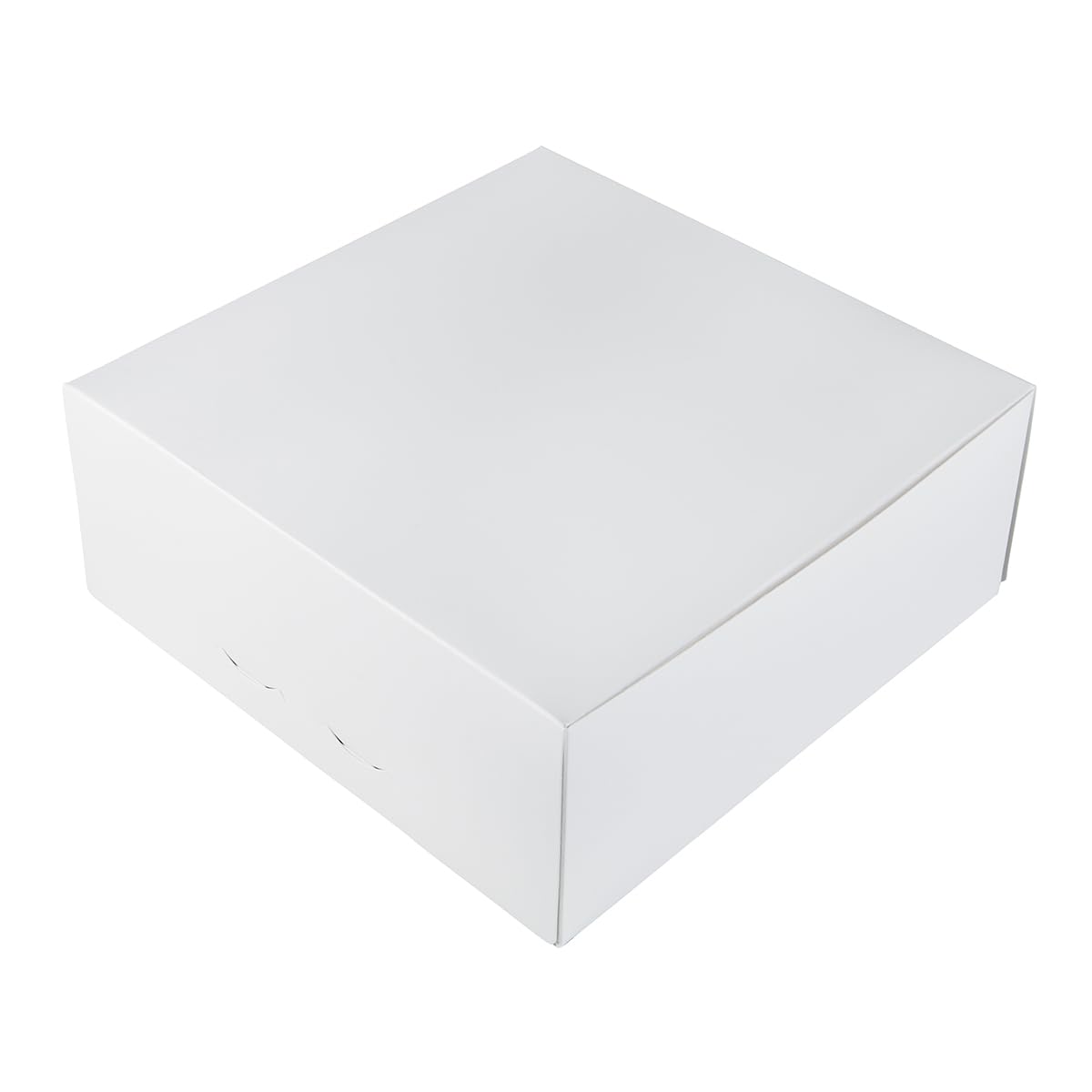 BrandNewCake® Boîte à Gâteaux - 25x25x10 cm - Lot de 50 Boîtes en Carton Blanc - Idéal pour Transport et Présentation de Gâteaux
