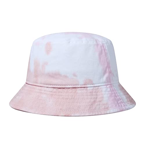 GADIEMKENSD Cotton Bucket Hat for Women Summer Beach Sun Protection Bucket Hats for Men Trendy Portable Outdoor Travel Hat for Golf Hiking Fishing Camping Pink Tie-dye GADIEMKENSD Cotton Bucket Hat for Women Summer Beach Sun Protection Bucket Hats for Men Trendy Portable Outdoor Travel Hat for Golf Hiking Fishing Camping Pink Tie-dye