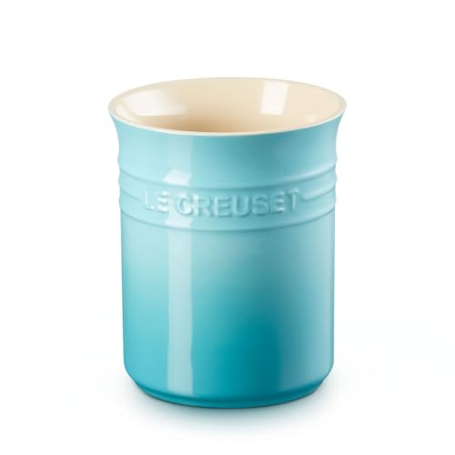 LE CREUSET Stoneware Small Utensil Jar, 1.1 Litres, Teal, 71501111700001