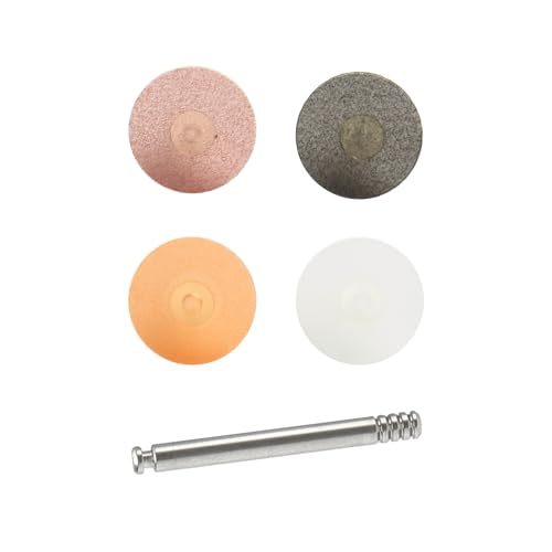 Image of Dental Polishing Discs 3 Sizes with Stem Mandrel 4 Colors 40Pcs | Dentistry Assorted Kit Polisher Supplies for Polishing and Contouring 4 Colors