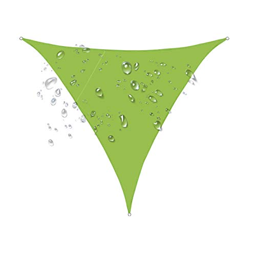 FOGUO 19.7x19.7x19.7ft Garden Sun Shade Sail Triangle, Outdoor Canopy Waterproof, Shade Cloth for Patio, 95% UV Block Awning Canopy, Sunshade Cover