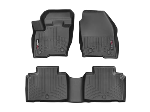 WeatherTech Custom Fit FloorLiners for Lincoln Nautilus, MKX - 1st & 2nd Row (44845-1-2), Black