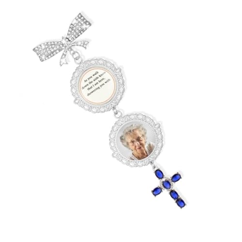 Elegant Inlayed Bowknot Brooch Pin Charm For Bride's Wedding Bouquet