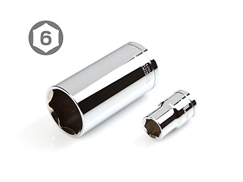 TEKTON 1/2 Inch Drive Shallow and Deep 6-Point Socket and Ratchet Set with Case, 51-Piece (10 - 32 mm) | SKT25201 by TEKTON - Image 5