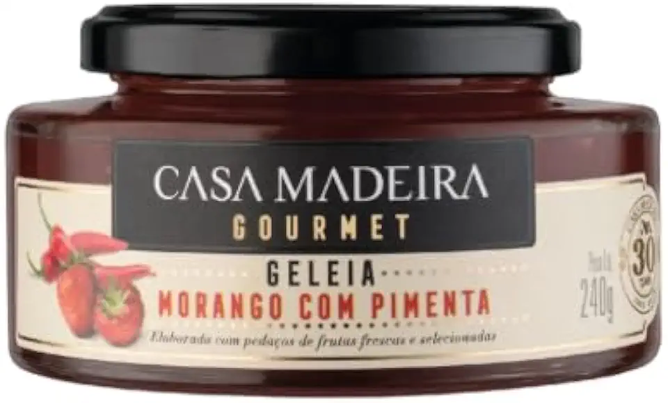 Geleia Tradicional de Morango com Pimenta Casa Madeira 240g