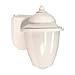 Sea Gull Lighting 89018BLE-15 Lormont - One Light Outdoor Wall Sconce, White Finish with White Acrylic Glass
