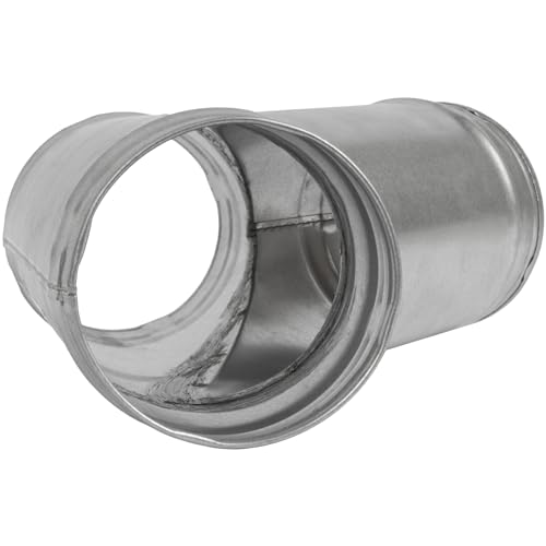 Image of 4'' Inch Duct Splitter to 45 Degree 4 inch Inch Branch for Exhaust Fan, Dryer Vent Hose - 3 Way Duct Hose Connector, Wye Shape, Ducting Adapter, 4x4x4 Splitter