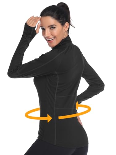 Image of VUTRU Women's Workout Yoga Jacket Full Zip Running Track Jacket