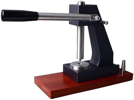 Professional Watch Press Tool Set with Wooden Base - 4 Interchangeable Press Heads & 2 Chassis for Precision Watch Repair & Maintenance, Essential Watchmaker Kit