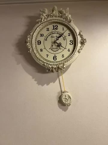 Amazon.co.jp: 電波掛け時計 ゴールデンエンジェルラウンド