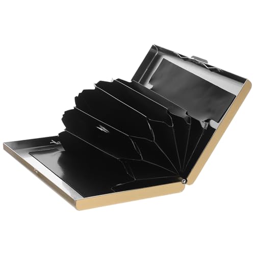 WRITWAA Étui à Cartes de Visite en Acier Inoxydable pour Homme et Femme, Léger et Anti-démagnétisation, 6 Emplacements, Design Professionnel pour Usage...