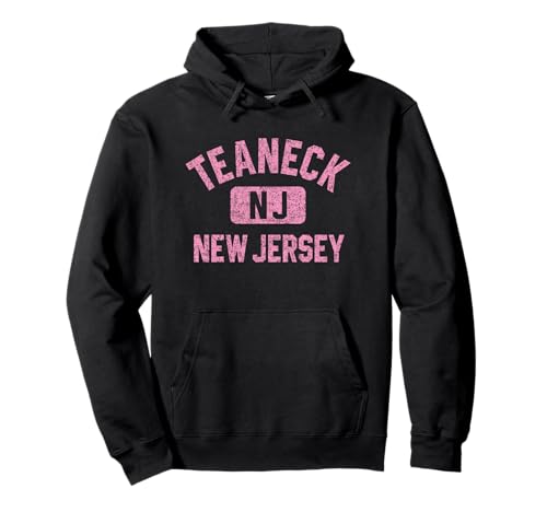 Teaneck NJ Gym Pink Print Pullover Hoodie