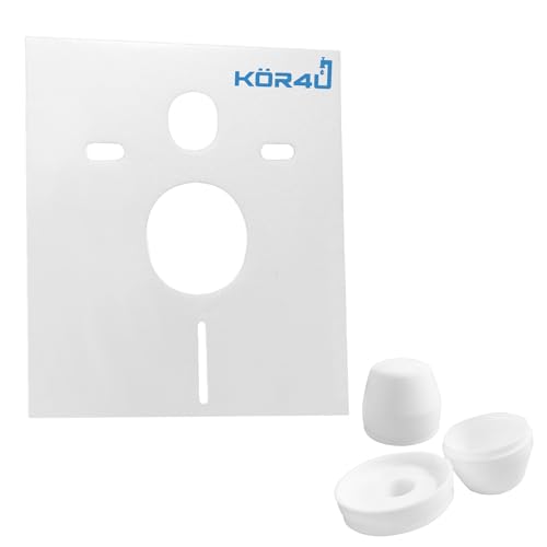 kör4u Schallschutz-Set, weiß, für Wand-WC und Wand-Bidet universell einsetzbar