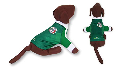 Mexico Dog T-Shirt Worldcup Shirt Camisetas para Perros selecciones Futbol Soccer (XXS)