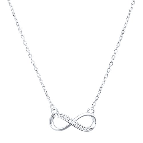 Fervent Infinity Necklace - Crystal Lab-Simulated Cubic Zirconia (CZ) [Ultra Clear Like Diamonds]2