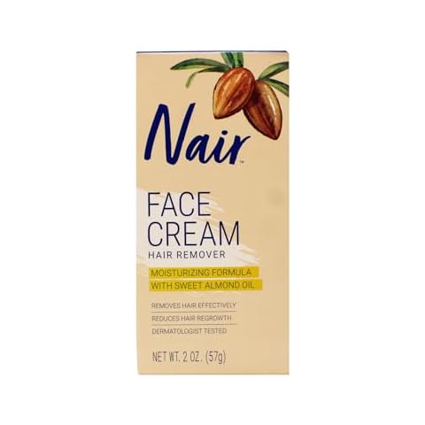 Nair Hair Removal Cream for Face with Special Moisturizers, 2-Ounce Bottles (Pack of 4) Cover