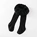 Toddler Baby Knit Tights Cable Footed Leggings Stockings Boys Girls Warm Fleece Pantyhose Thick (Black, 6-12 Months)