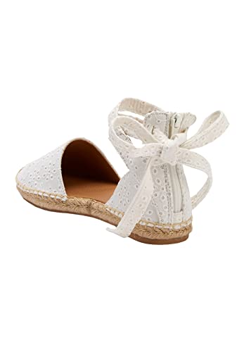 Comfortview Women's Wide Width The Shayla Flat Espadrille Shoes - 9 M, Black #TOP2