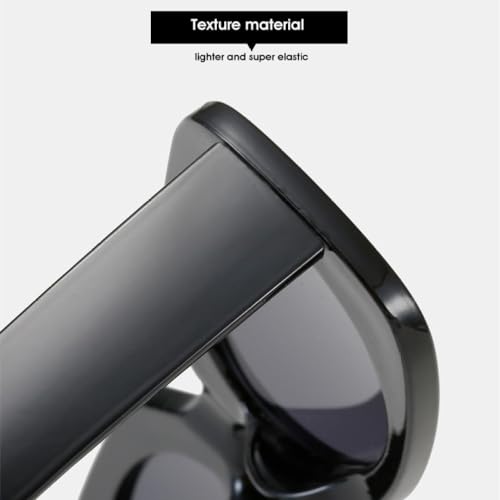Lunettes de soleil rétro carrées pour masquer la fatigue mode - 4