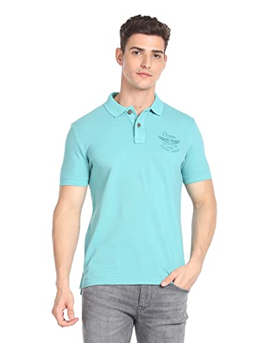 Image of U.S. Polo ASSN. Printed Polo T Shirts for Men - 100% Cotton, Half Sleeves Mens Tshirt