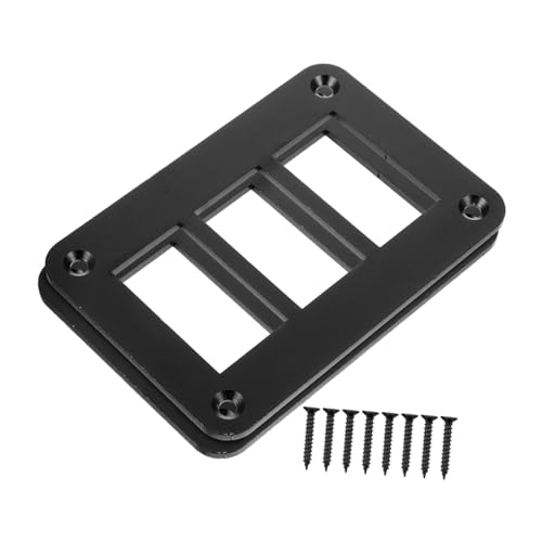 PRETYZOOM 2pcs Switch Panel Housing Holder for Automotive Yacht and Installations Sleek Design with Included Screws for Easy Setup