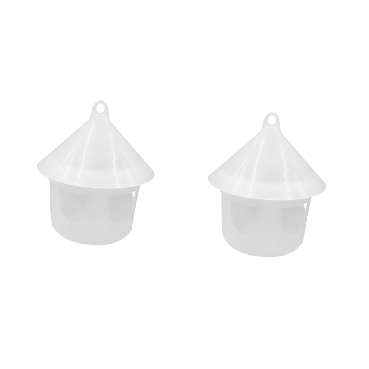 Toddmomy 2 Comederos para Pájaros para Exteriores De Plástico Antiderrames Resistentes A La Intemperie.