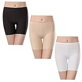 YSense Damen Slipshorts Unterhosen Damen Lange Slips Anti Scheuern Sommer Nahtlos Bequem Boxershorts 3 Stück L