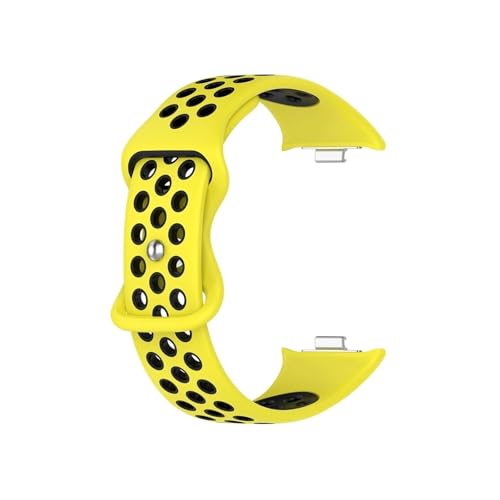 [LOKLNEYK] 2�F�V���J�Q���x���g�ɓK������Redmi Watch 4/Xiaomi band 8 9 Pro(8 Yellow Black,For Mi band 9 8 pro)