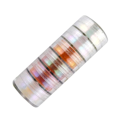 Housoutil 6 Pack Pearlescent Pigment Mica Powder Set for DIY Crafts Cosmetics Nail Art Epoxy Resin Long-Lasting Colors