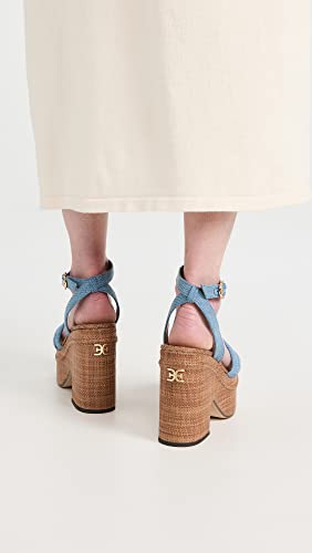 Sam Edelman Women's Tibby Wedge Sandal, Montrose Blue, 6 #TOP2
