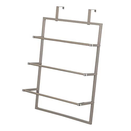 Honey-Can-Do Over-The-Door 3-Tier Towel Rack - Chrome...