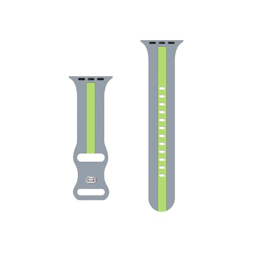Image of GRIPP Tutone Soft Silicone Watch Strap for 44mm /45mm /46mm /49mm, Watch Series 11 /10 /9 /8 /7 /6 /5 /4, SE 3 /2 /1, Ultra 3 /2 /1, Durable, Flexible, Lightweight, Adjustable (Watch Not Included)