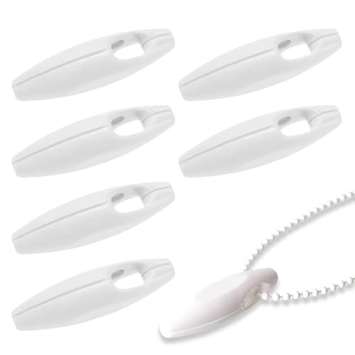 6 Piezas Pesos de Cordón de Cortina, Peso del Cordón de la Cortina Colgante, Persiana Vertical Contrapeso, para Persianas Verticales, Persianas Romanas y Cortinas (Blanco)