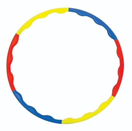 UTE Plastic Hula Hoop, Exercise Ring for Fitness with 60 cm Diameter for Boys, Girls, Kids and Adults, Girls Fitness Fun Hula Hoop Exercise Hoopla Ring for Active Play (Multicolor) Pack of 2-image-7