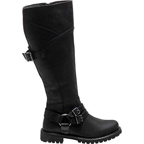HARLEY-DAVIDSON Ladies Knee High Boots Lomita D84325 - Black Leather - UK Size 4 - EU Size 37 - US Size 6