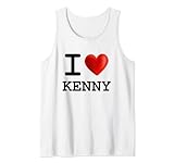 Photo Gallery maglietta con scritta "i love kenny" con nome a forma di cuore canotta Photo Gallery maglietta con scritta "i love kenny" con nome a forma di cuore canotta