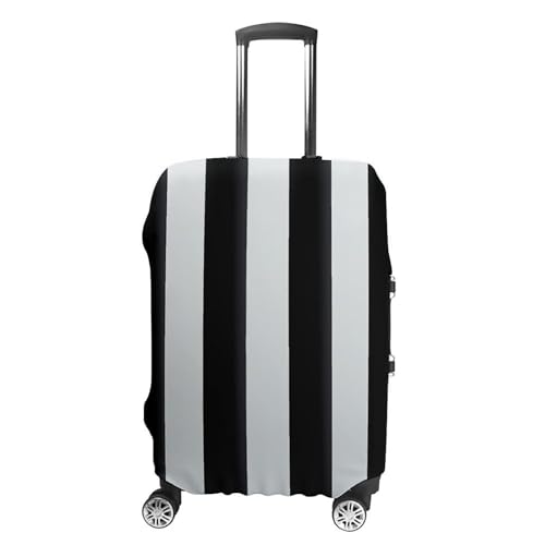 Carry on Luggage Cover Black White Stripes Suitcase Covers for Luggages Tsa Approved Travel Luggage Sleeve Protector Elastic Suitcase Protector Anti-Scratch Washable Fits 19-30 Inch Case -L