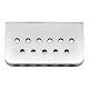 Musiclily 52,5mm Edged Fixed Hardtail Bridge Steg ST Brücke für Strat Tele Style E-Gitarre, Chrom