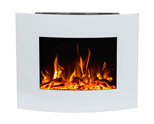 Noble Flame Madison – gewölbter Elektrokamin Wandkamin – inkl....