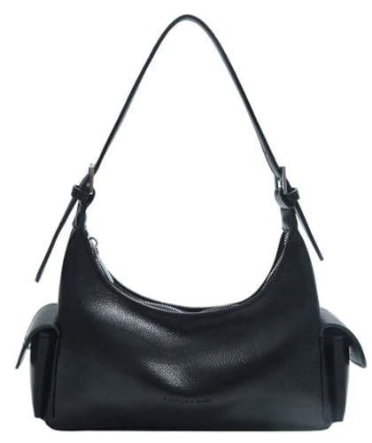 Y2k Hobo Bag for Women Soft Leather Tote Shoulder Purse Handbags Trendy Underarm Bag Small Satchel for Travel Work