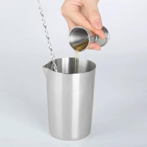Vaso mezclador oro rosa para preparar c[o]cteles en barras de dise[n]o 6