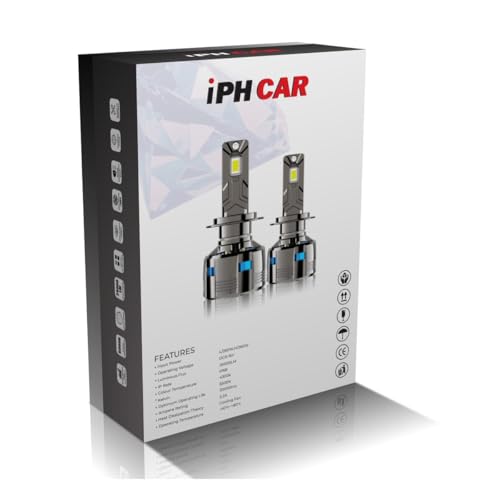 Image of CAMFIRE 380W LED Headlight Bulb, 38000 Lumens Super Bright, Copper Core Heat Dissipation, 300% Brighter IPH CAR LED (H4)