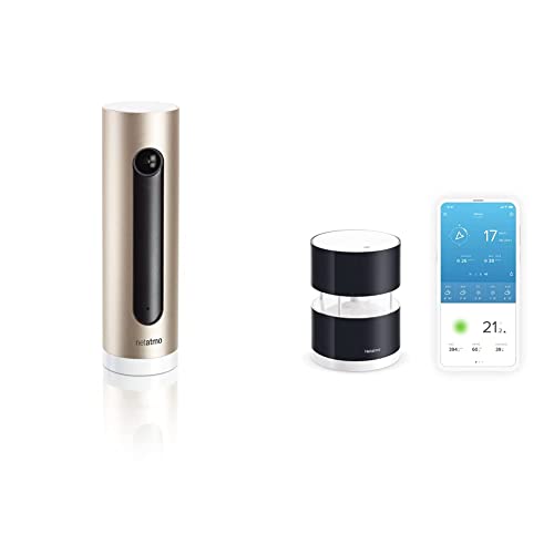 Smart Indoor Security Camera - Netatmo Welcome, Aluminum/Gold (NSC01-P)